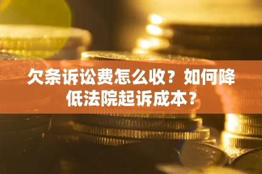 济南欠条诉讼费怎么收？如何降低法院起诉成本？
